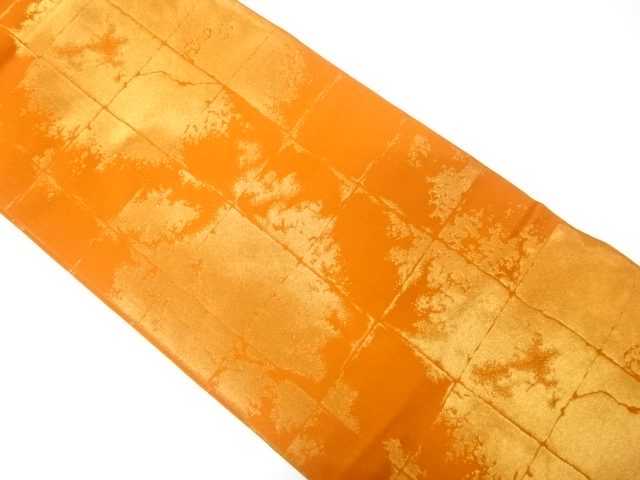 JAPANESE FUKURO OBI / REVERSIBLE / WOVEN GRID